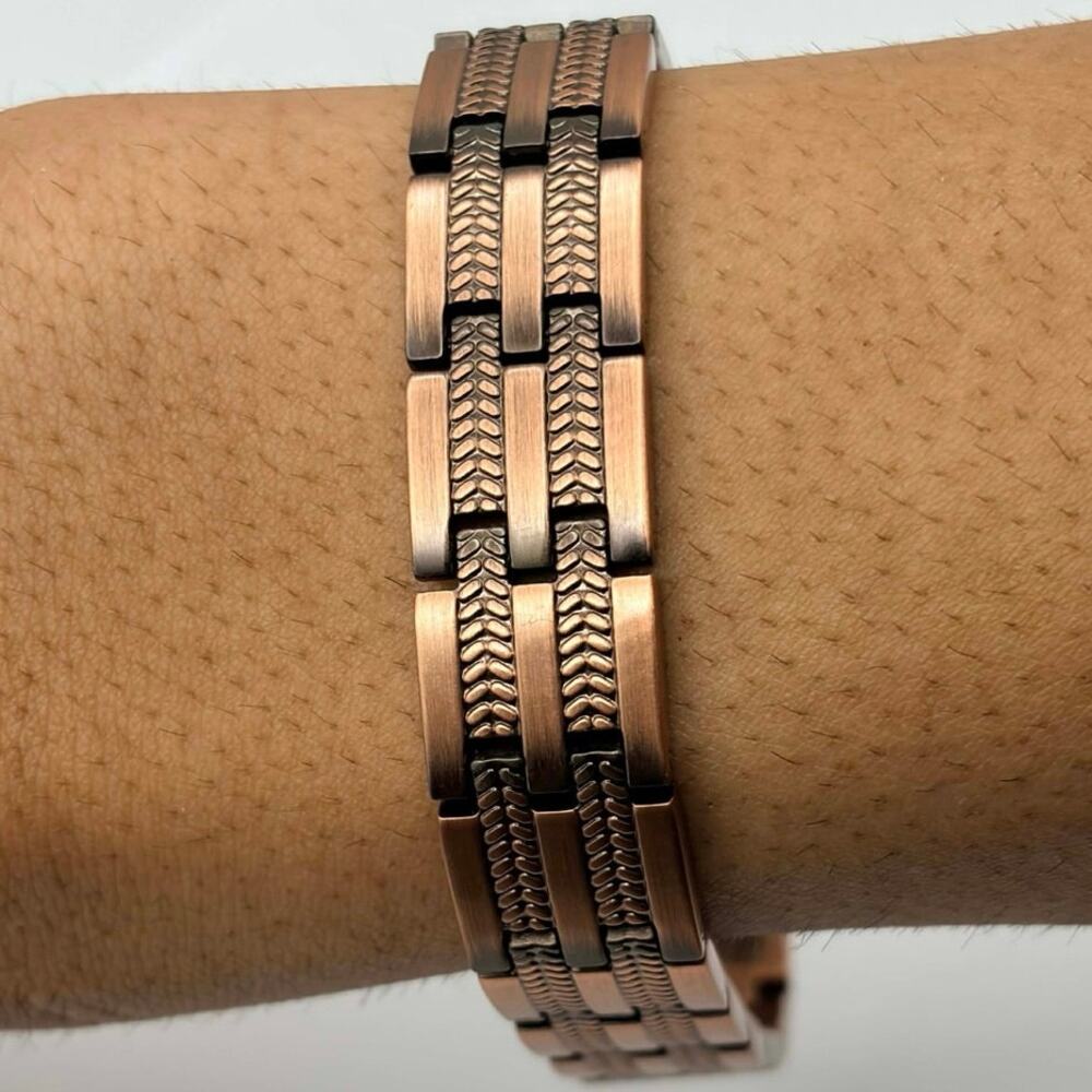 Copper Magnetic Men's Bracelet